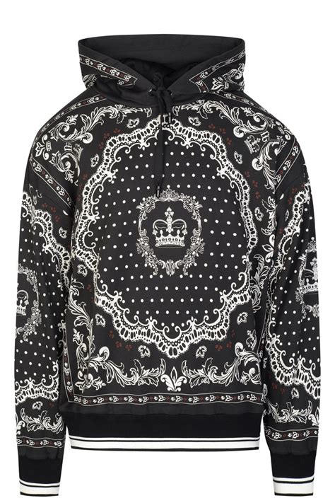 dolce gabbana peacock hoodie|dolce and gabbana crown hoodie.